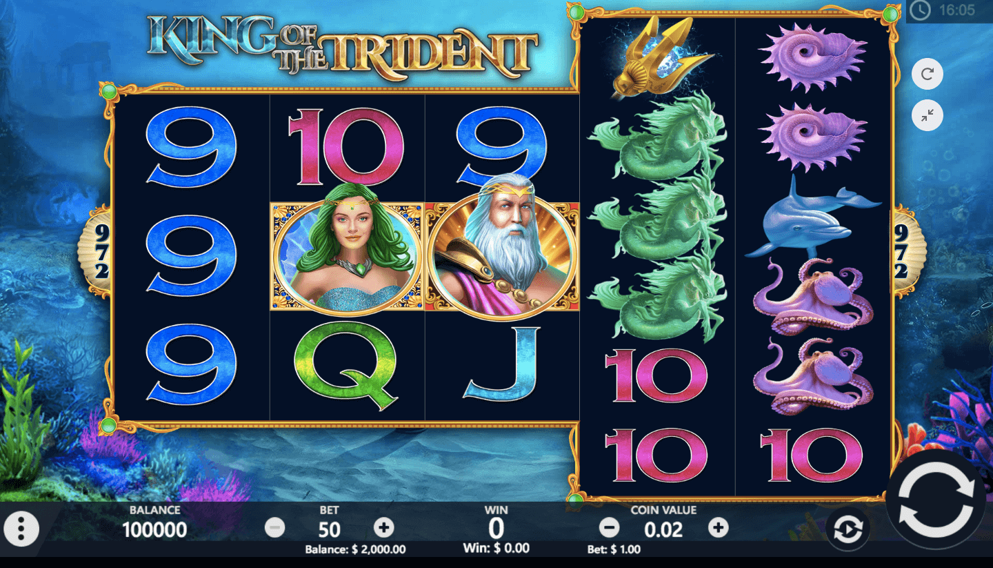 King of the Trident Pariplay Slot Game Casino Gameplay
